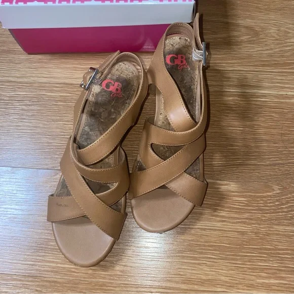 GB Girls Wedge Sandals market girl - Picture 3 of 5
